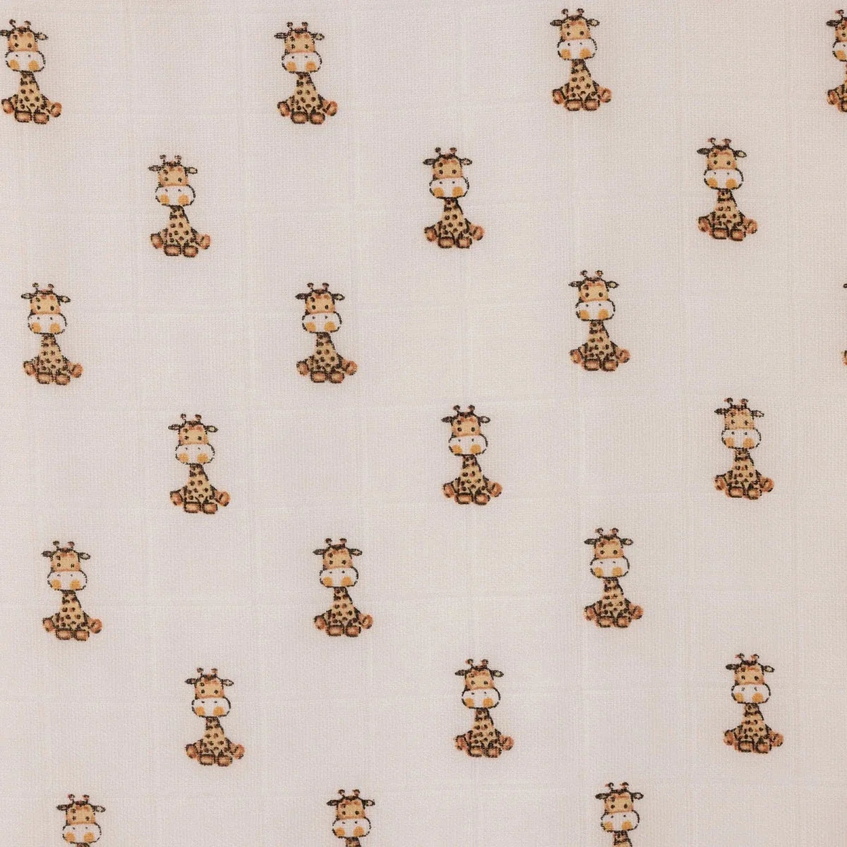Little Dreams Tie-Fastening Animal Print Muslin Baby Blanket (100 x 110 cm)