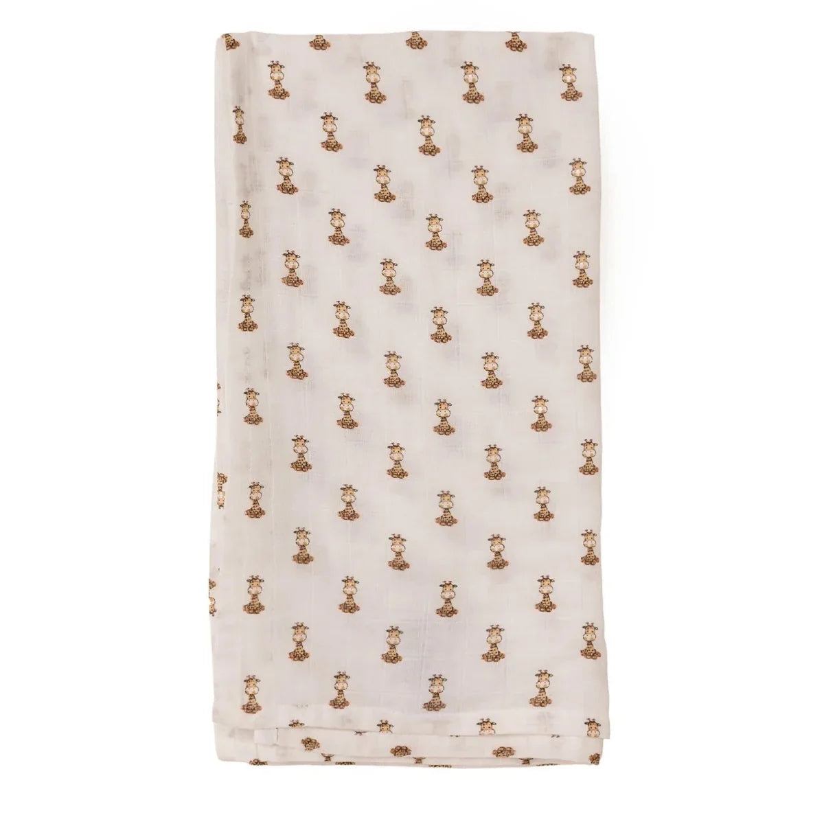 Little Dreams Tie-Fastening Animal Print Muslin Baby Blanket (100 x 110 cm)