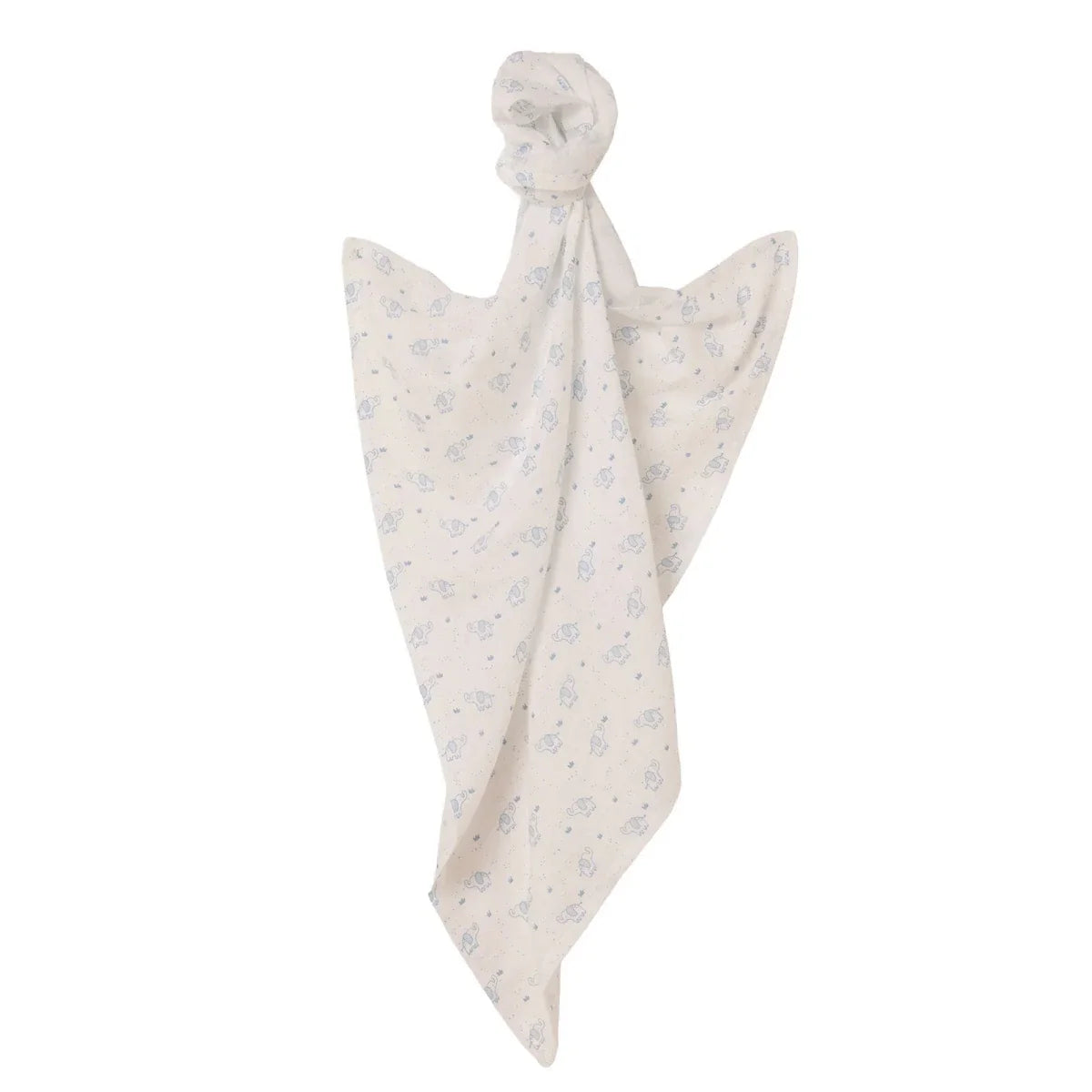 Little Dreams Elephant Print Muslin Baby Blanket (100 x 110 cm)