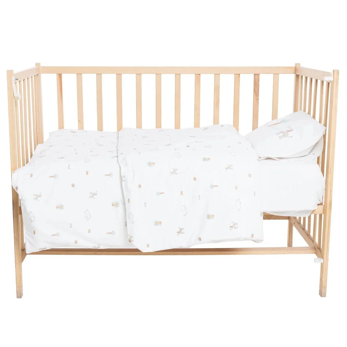 Little Dreams Animal Print Baby Duvet Cover Set (100 x 150 cm)