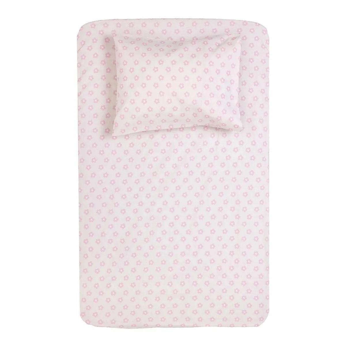 Little Dreams Floral Print Cot Bed Sheet Set (70 x 140 cm)