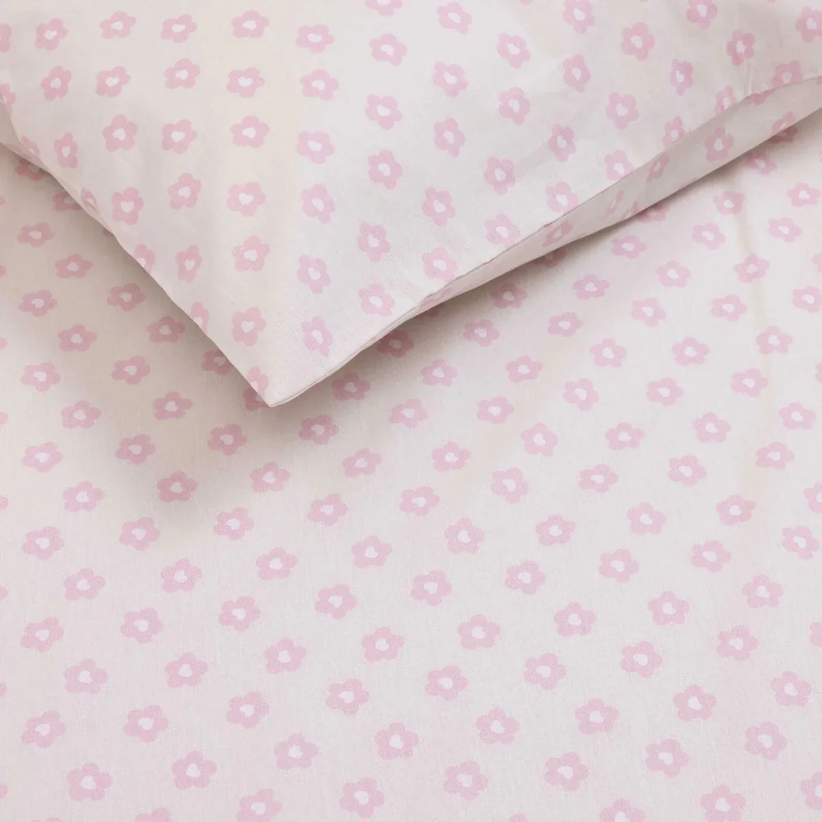 Little Dreams Floral Print Cot Bed Sheet Set (70 x 140 cm)