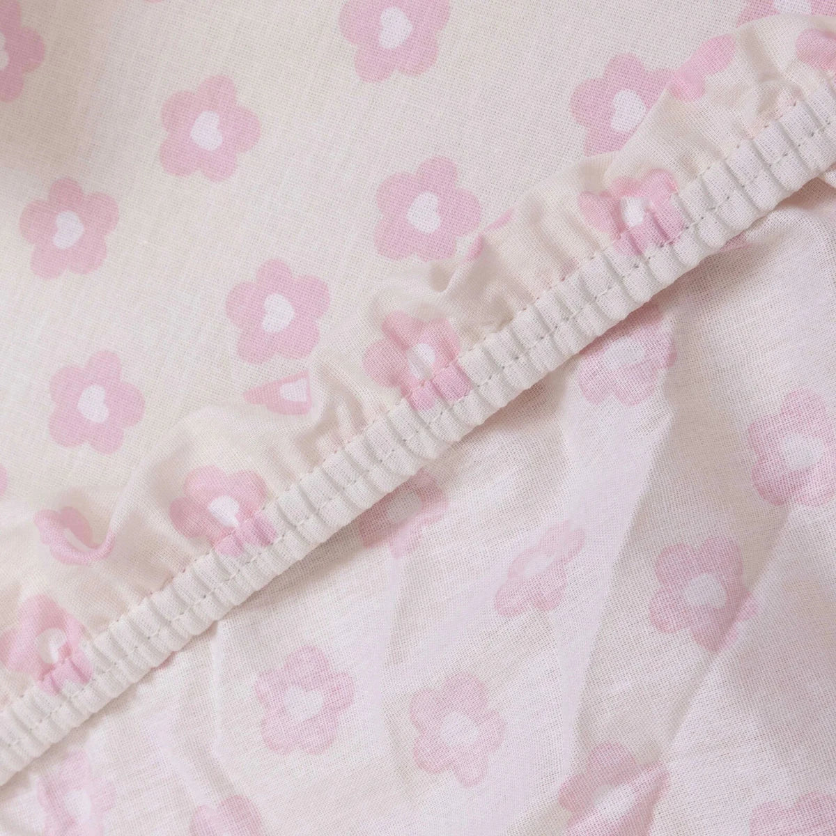 Little Dreams Floral Print Cot Bed Sheet Set (70 x 140 cm)