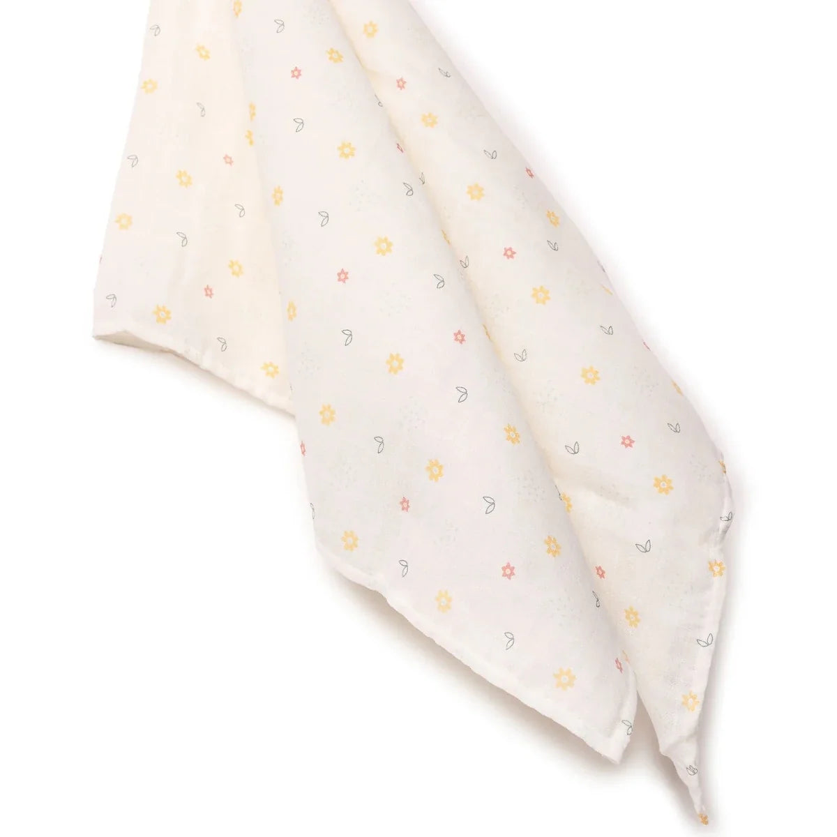 Little Dreams Floral Print Muslin Baby Blanket (100 x 110 cm)