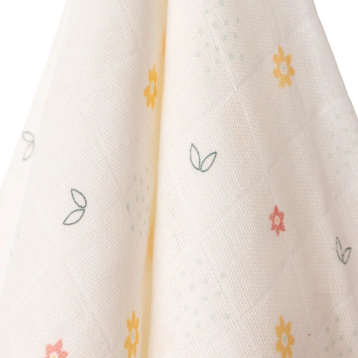 Little Dreams Floral Print Muslin Baby Blanket (100 x 110 cm)