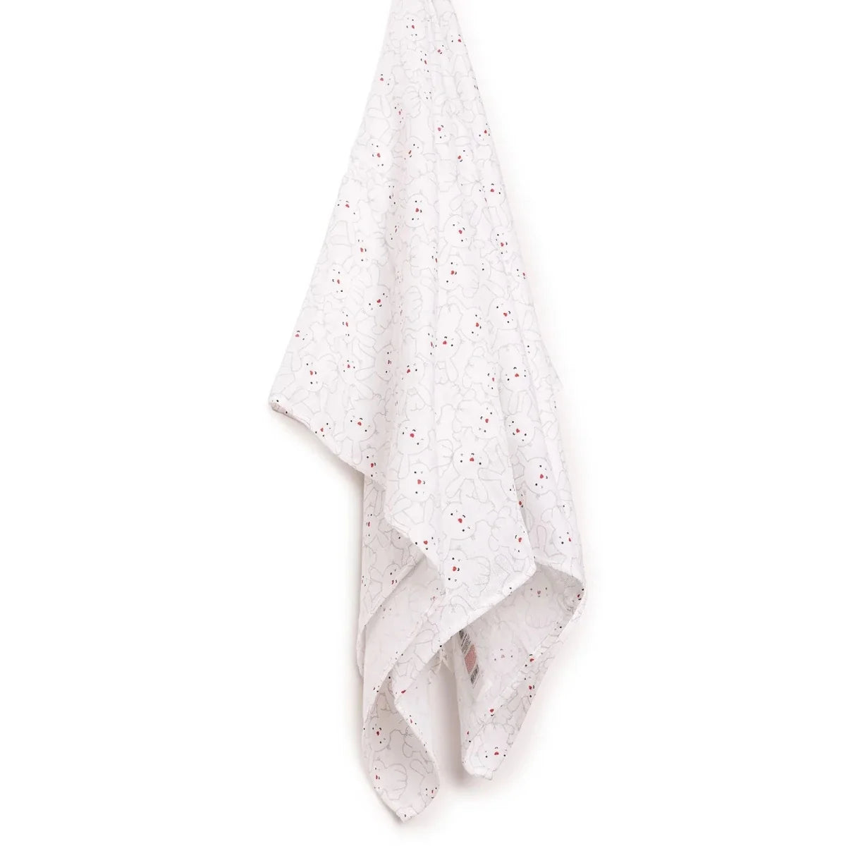 Little Dreams Bunny Print Muslin Baby Blanket (100 x 110 cm)