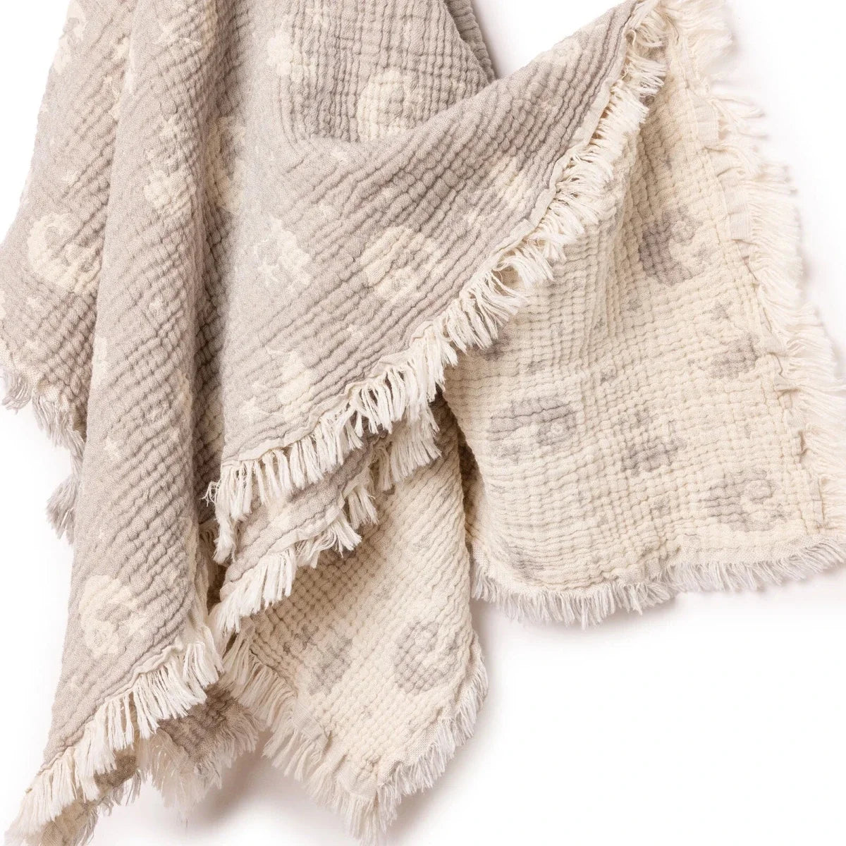 Mollia Moon & Star Print Muslin Baby Blanket (80 x 100 cm)