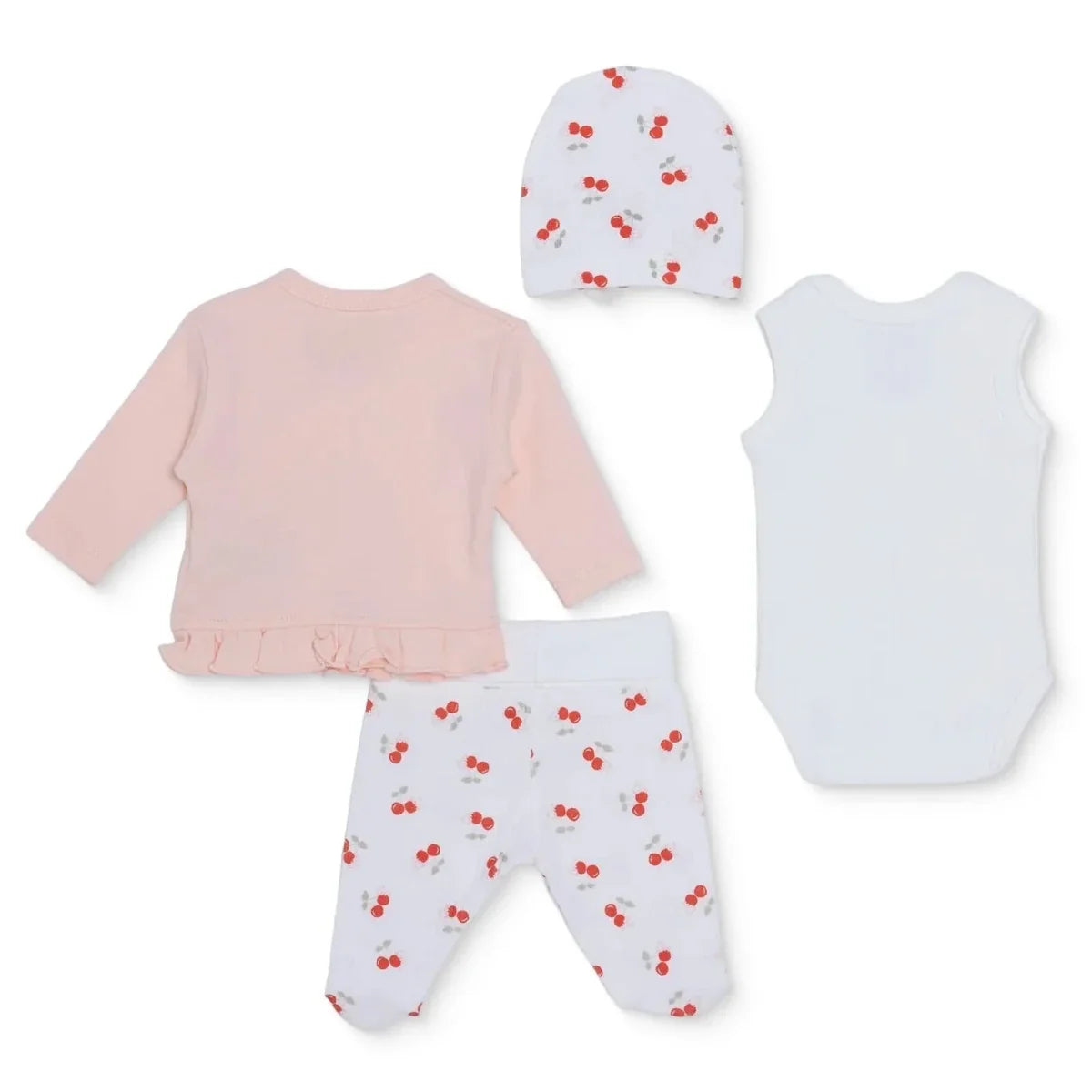 Tiffany 4 Piece Cherry Print Premature Baby Hospital Bag Set