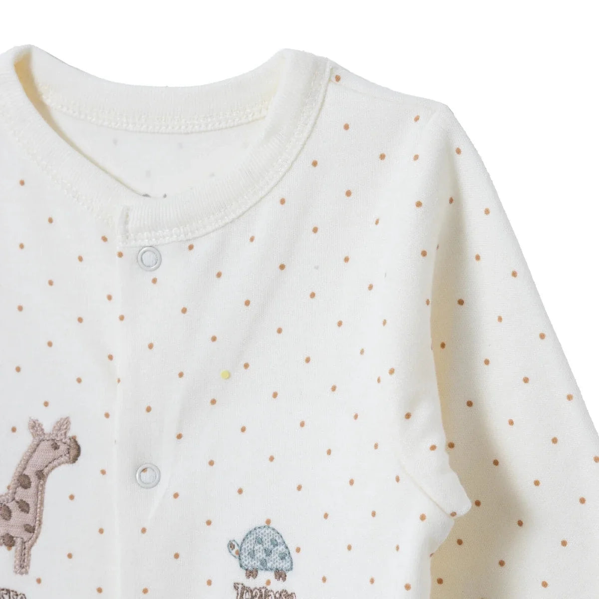 Bebetto Crew Neck Long Sleeve Baby Sleepsuit with Feet (Newborn to 6-9 Months)