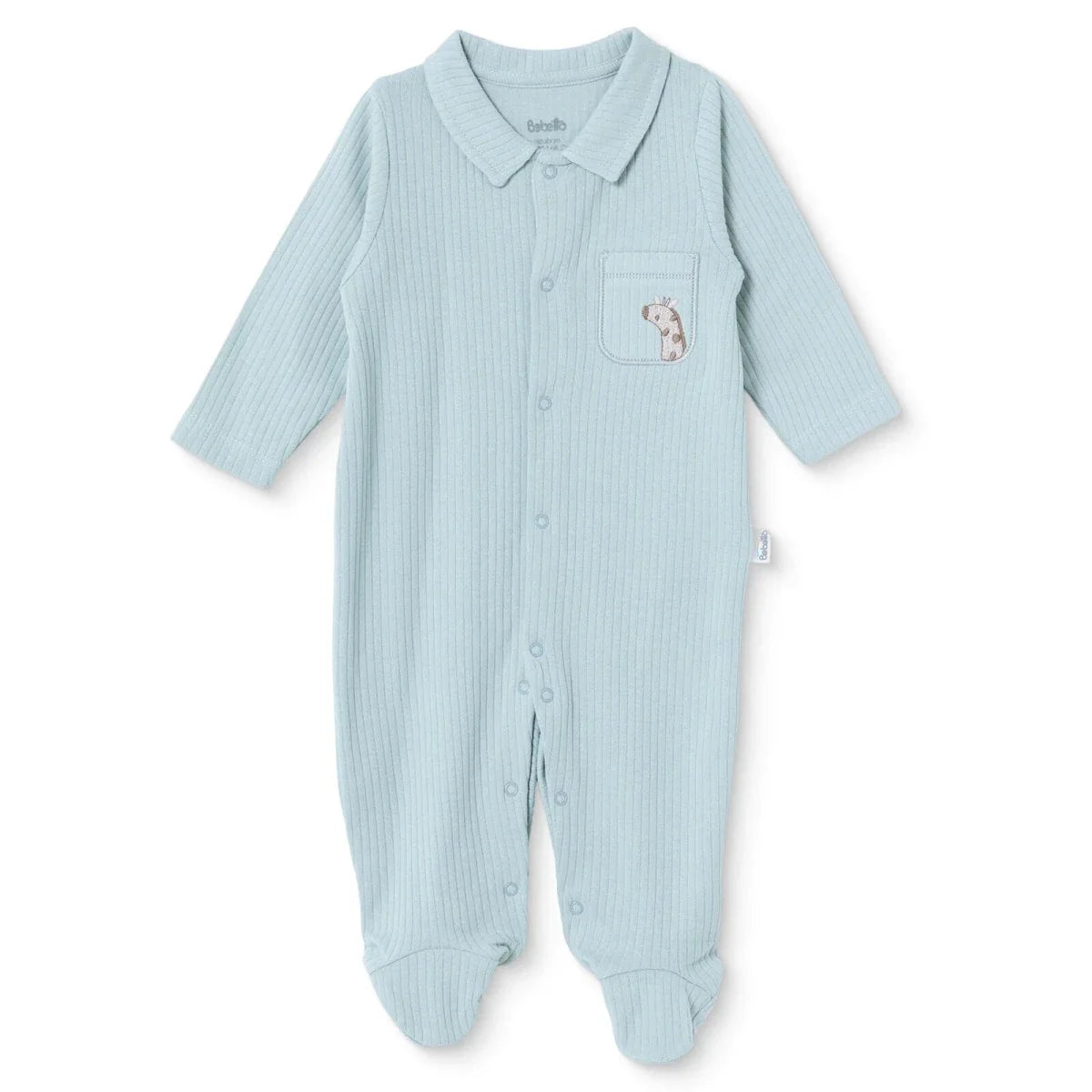 Bebetto Long Sleeve Baby Sleepsuit with Feet (Newborn to 6-9 Months)