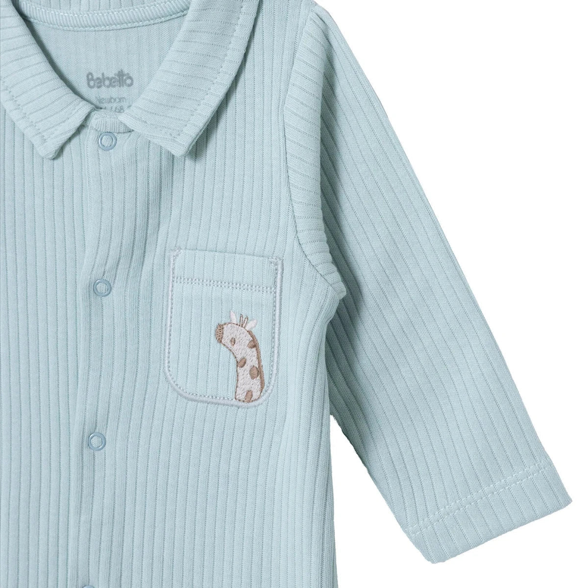 Bebetto Long Sleeve Baby Sleepsuit with Feet (Newborn to 6-9 Months)