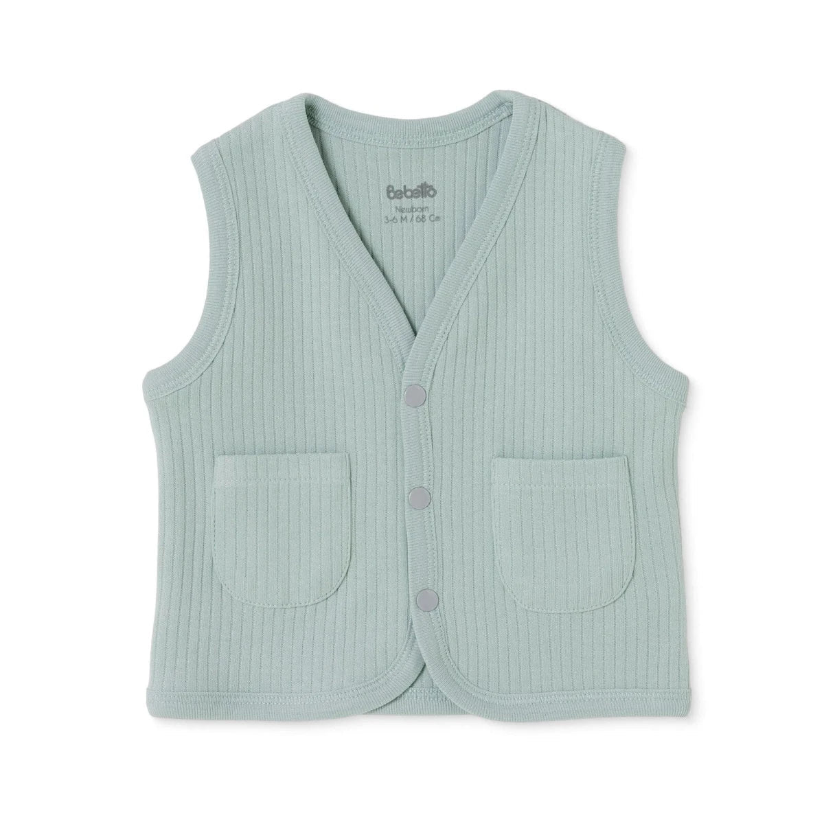 Bebetto Pocket V Neck Animal Print Baby Gilet (1-3 Months to 12 Months)
