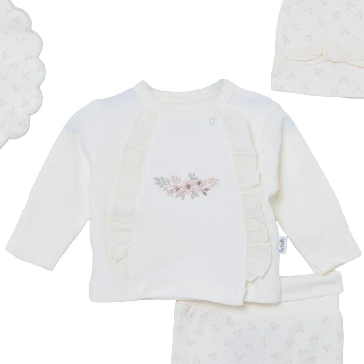 Bebetto 5 Piece Floral Print Baby Hospital Bag Set (Newborn)