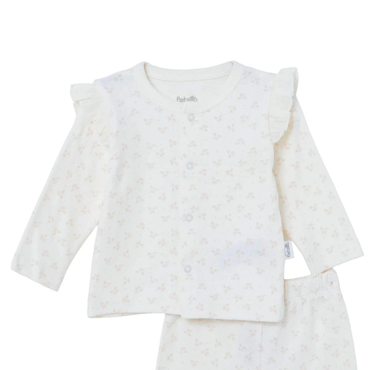Bebetto Floral Print Baby Sweatshirt & Leggings Set (1-3 Months to 12 Months)