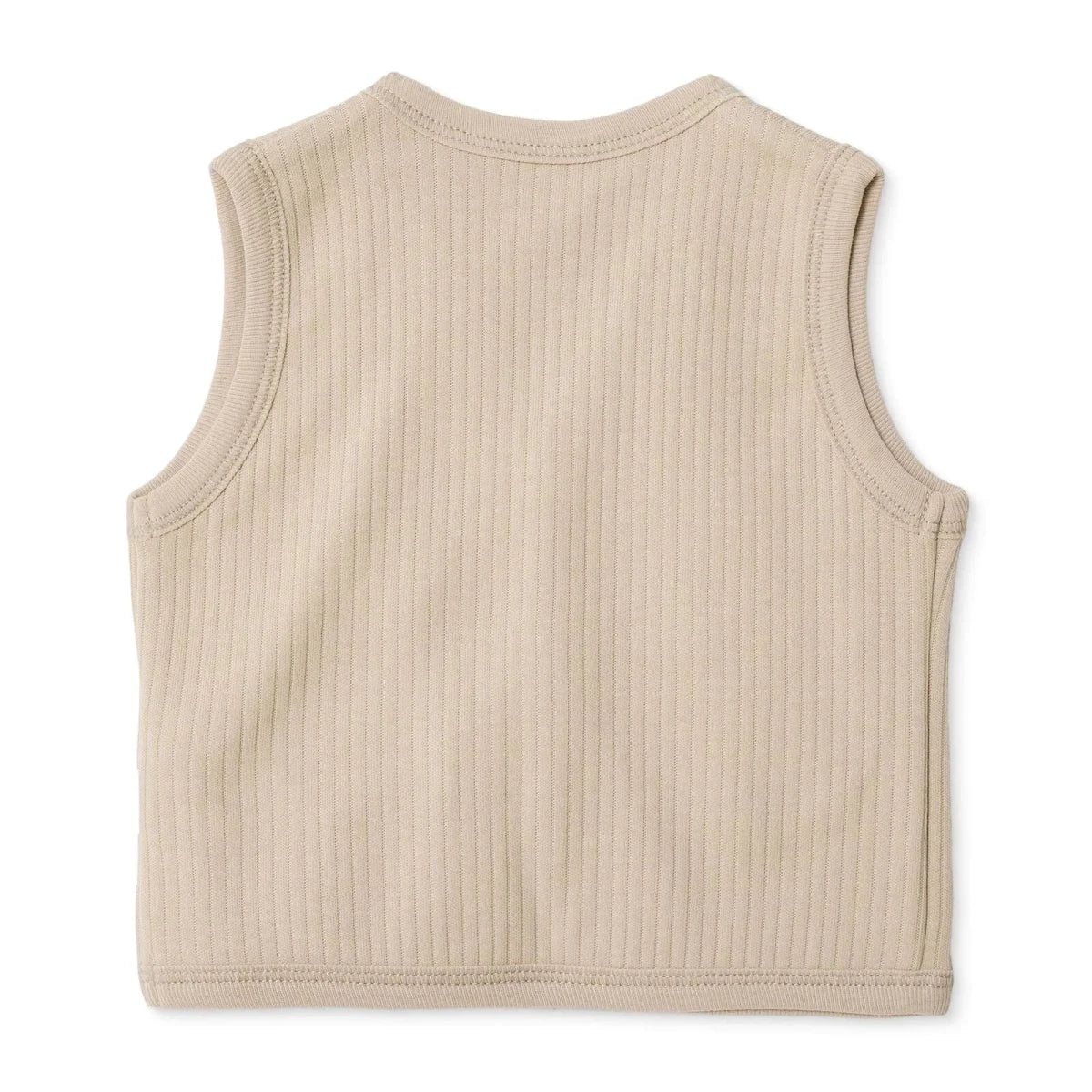 Bebetto Buttoned Pocket V Neck Animal Print Baby Gilet (1-3 Months to 12 Months)