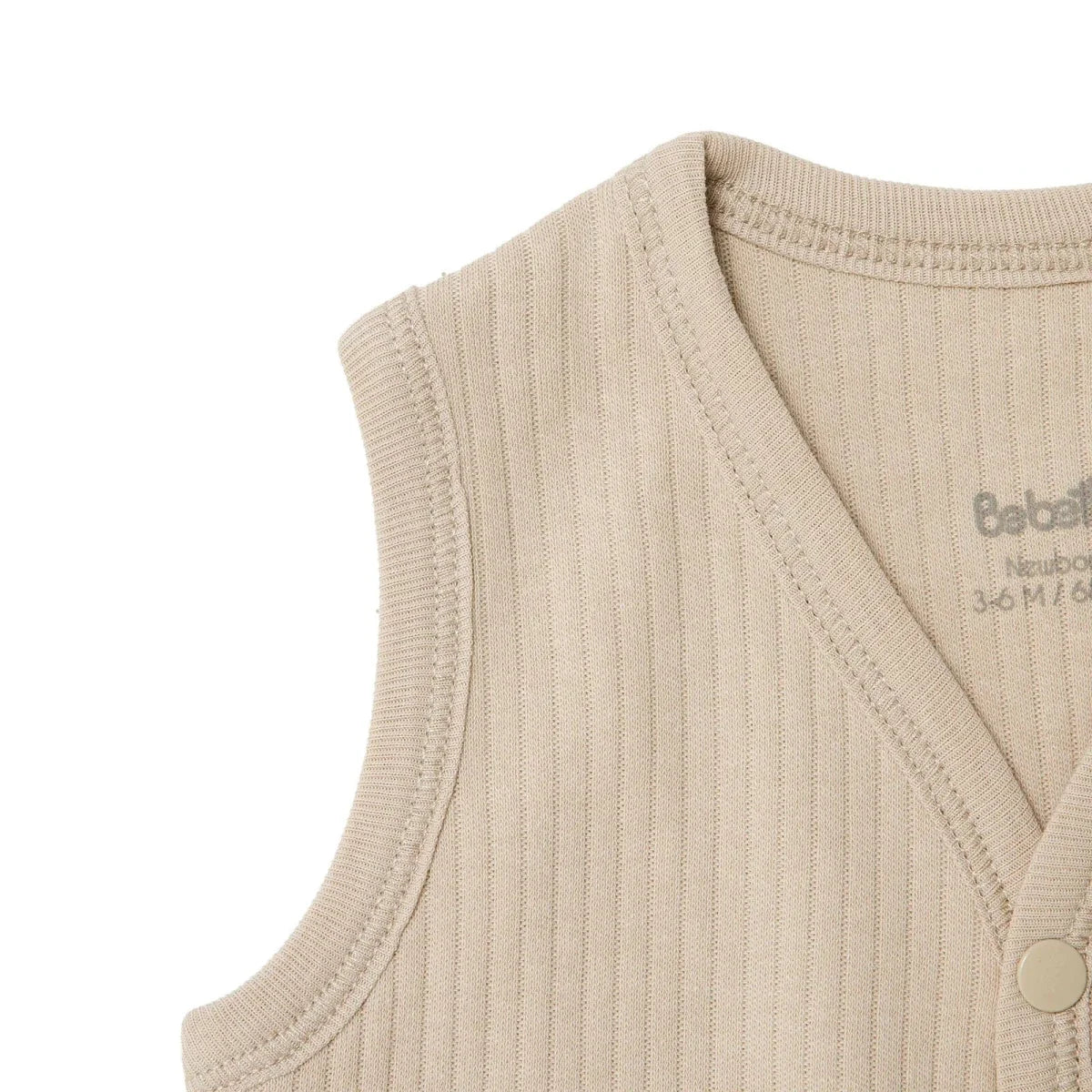 Bebetto Buttoned Pocket V Neck Animal Print Baby Gilet (1-3 Months to 12 Months)