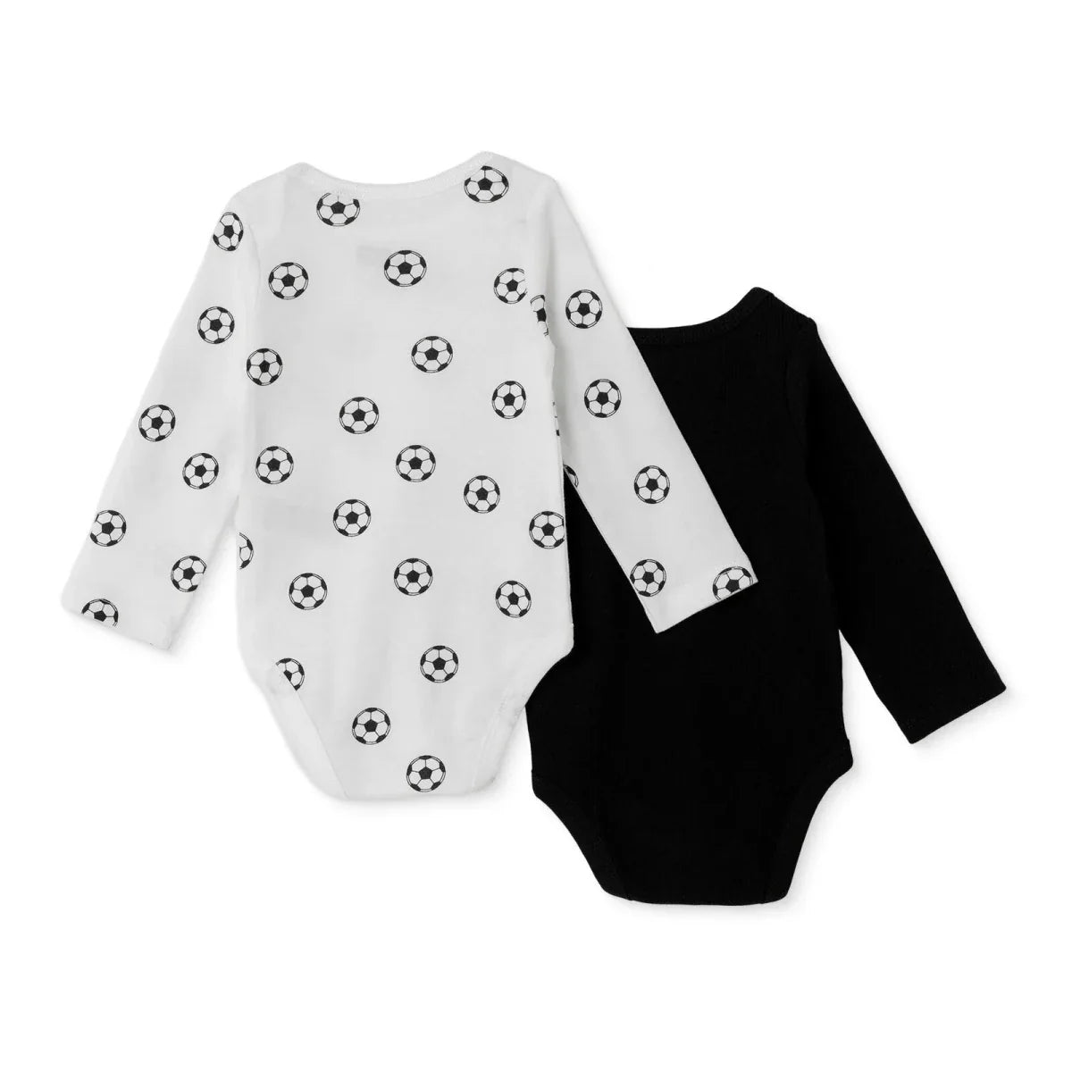 HelloBaby 2 Pack Ball Print Long Sleeve Baby Bodysuits (1-3 Months to 2-3 Years)