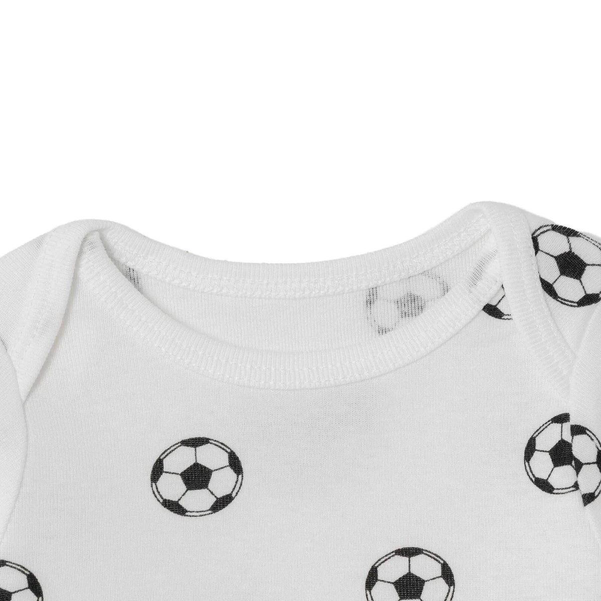 HelloBaby 2 Pack Ball Print Long Sleeve Baby Bodysuits (1-3 Months to 2-3 Years)