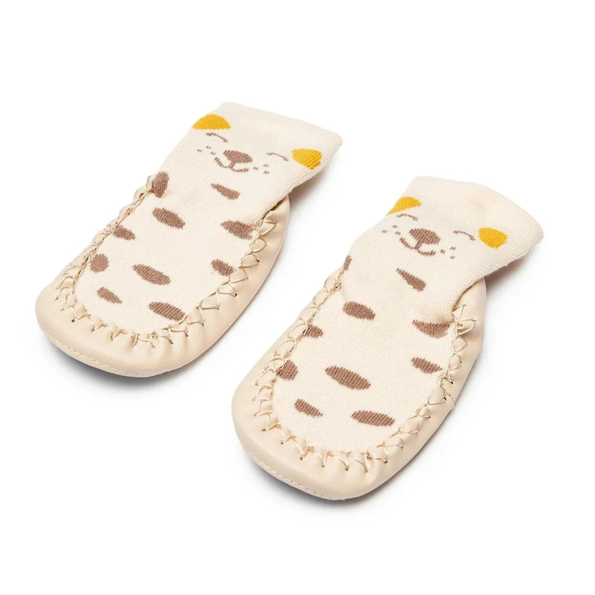 HelloBaby Spotty Dog Print Slipper Baby Socks