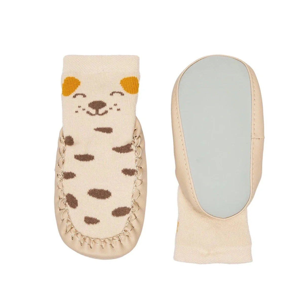 HelloBaby Spotty Dog Print Slipper Baby Socks