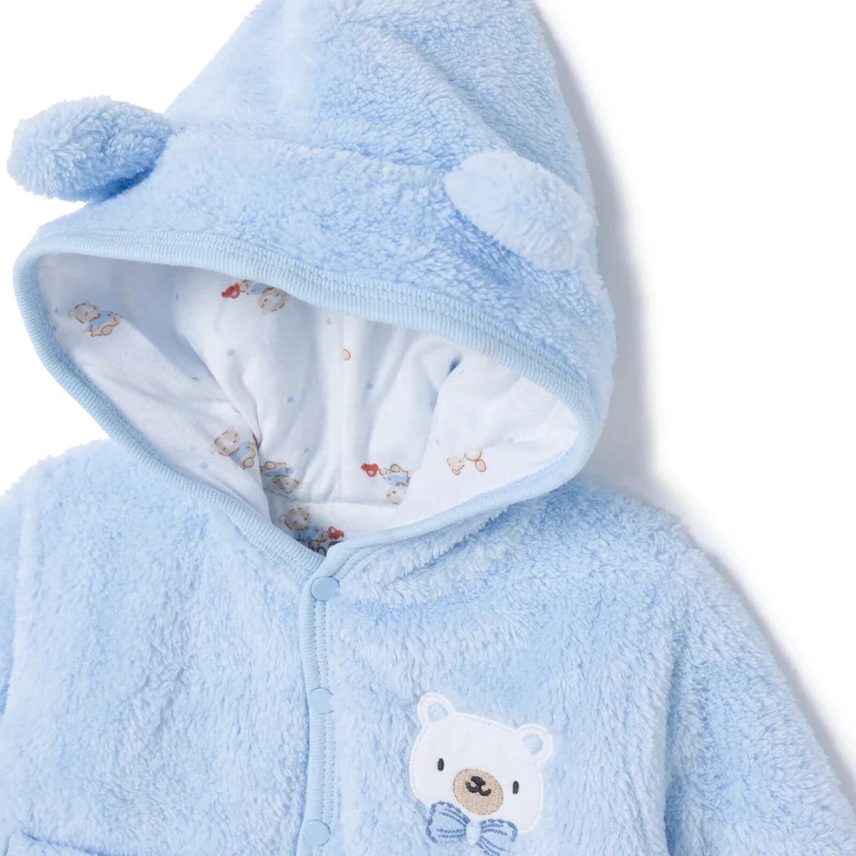 HelloBaby Hooded Animal Print Baby Cardigan (1-3 Months to 12 Months)