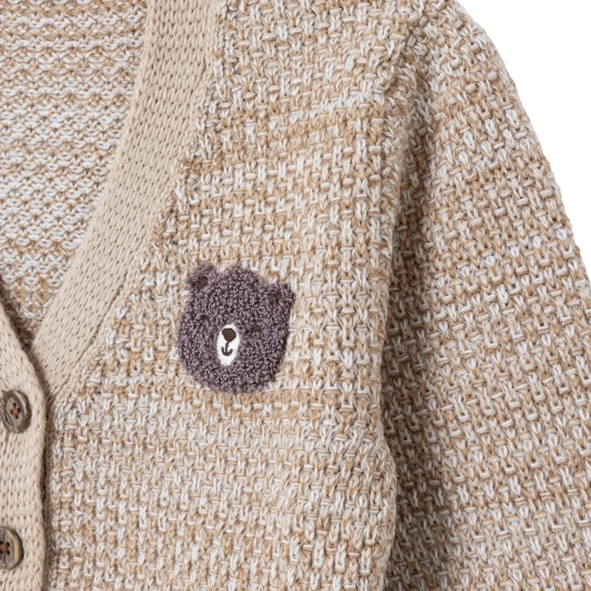 HelloBaby Buttoned V-Neck Knitted Baby Cardigan (6-9 Months to 4-5 Years)