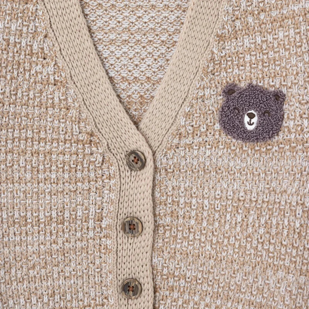HelloBaby Buttoned V-Neck Knitted Baby Cardigan (6-9 Months to 4-5 Years)