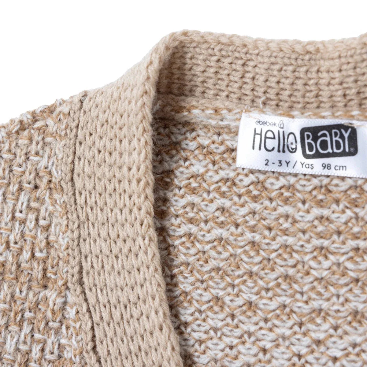 HelloBaby Buttoned V-Neck Knitted Baby Cardigan (6-9 Months to 4-5 Years)