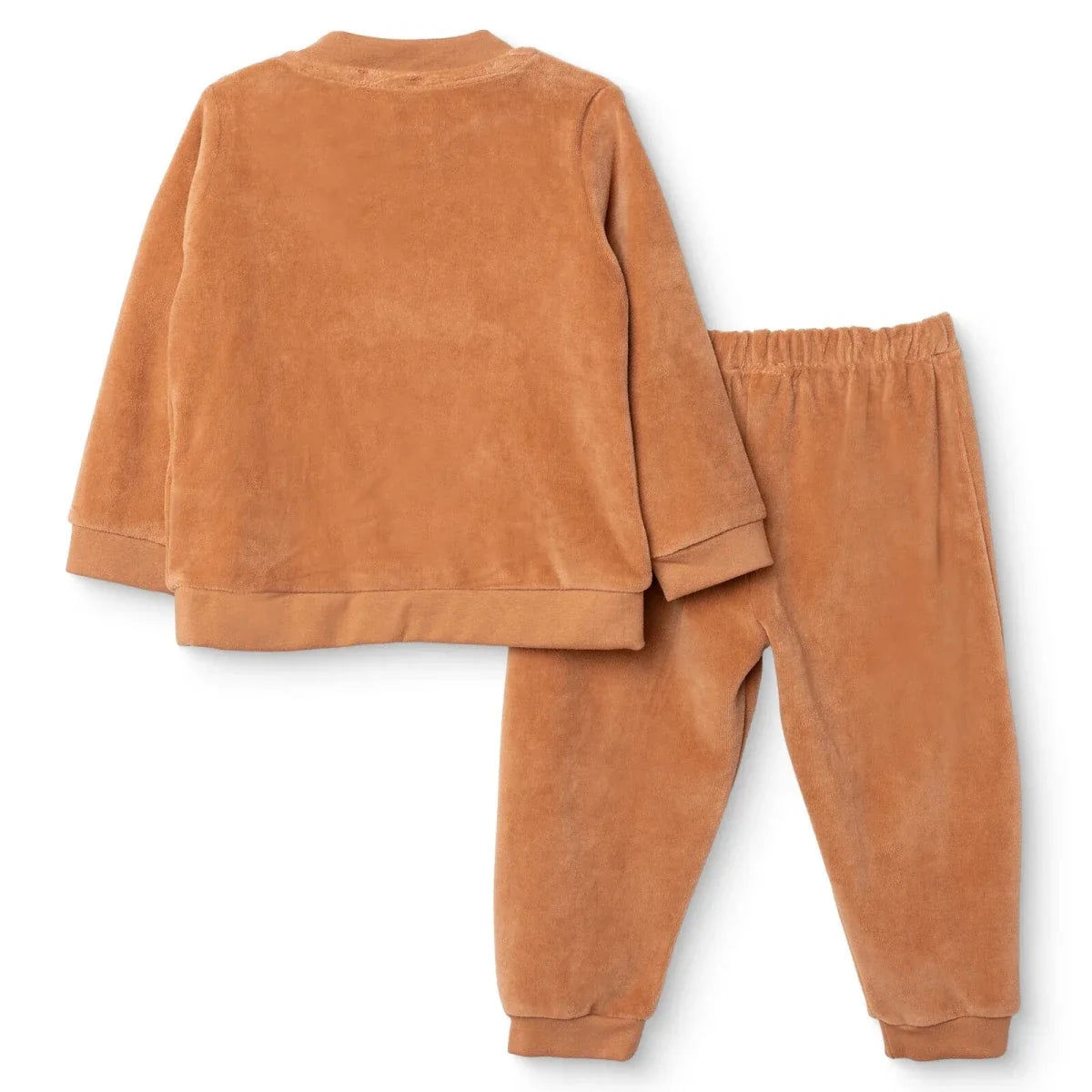 HelloBaby Animal Print Snap Fastening Velour Baby Pyjama Set (3-6 Months to 3-4 Years)