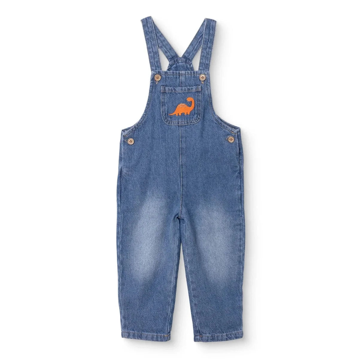 HelloBaby Dinosaur Print Denim Baby Dungarees (3-6 Months to 3-4 Years)