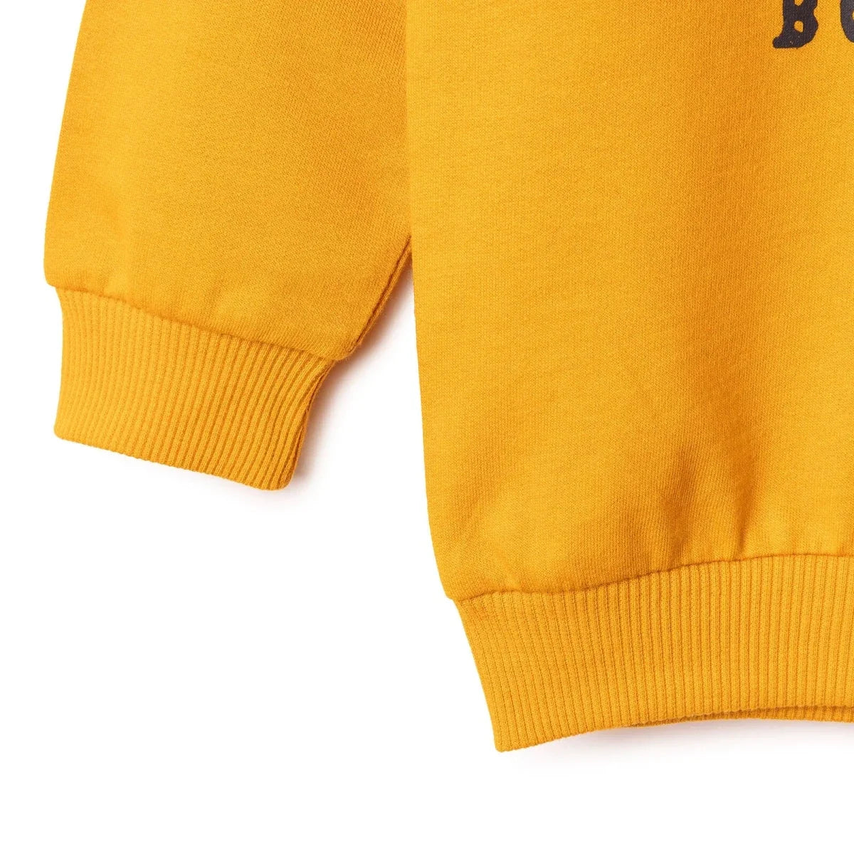 HelloBaby "Good Vibe" Slogan Brushed Loopback Baby Sweatshirt (3-6 Months to 4-5 Years)