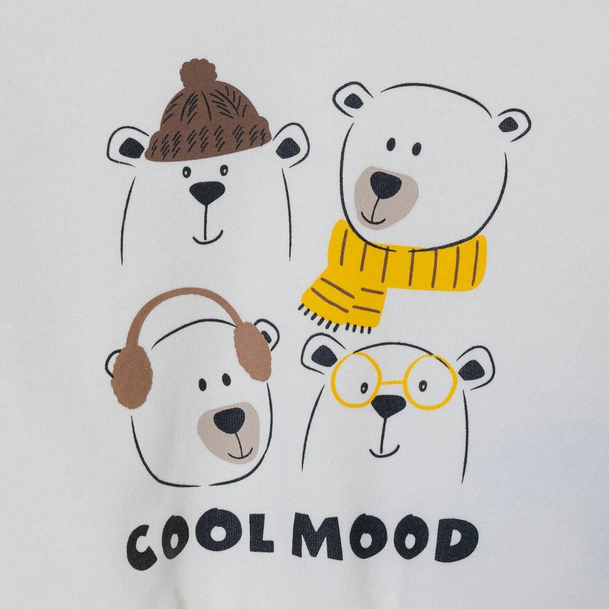 HelloBaby Bear Print Baby Sweatshirt & Joggers Set (6-9 Months to 4-5 Years)