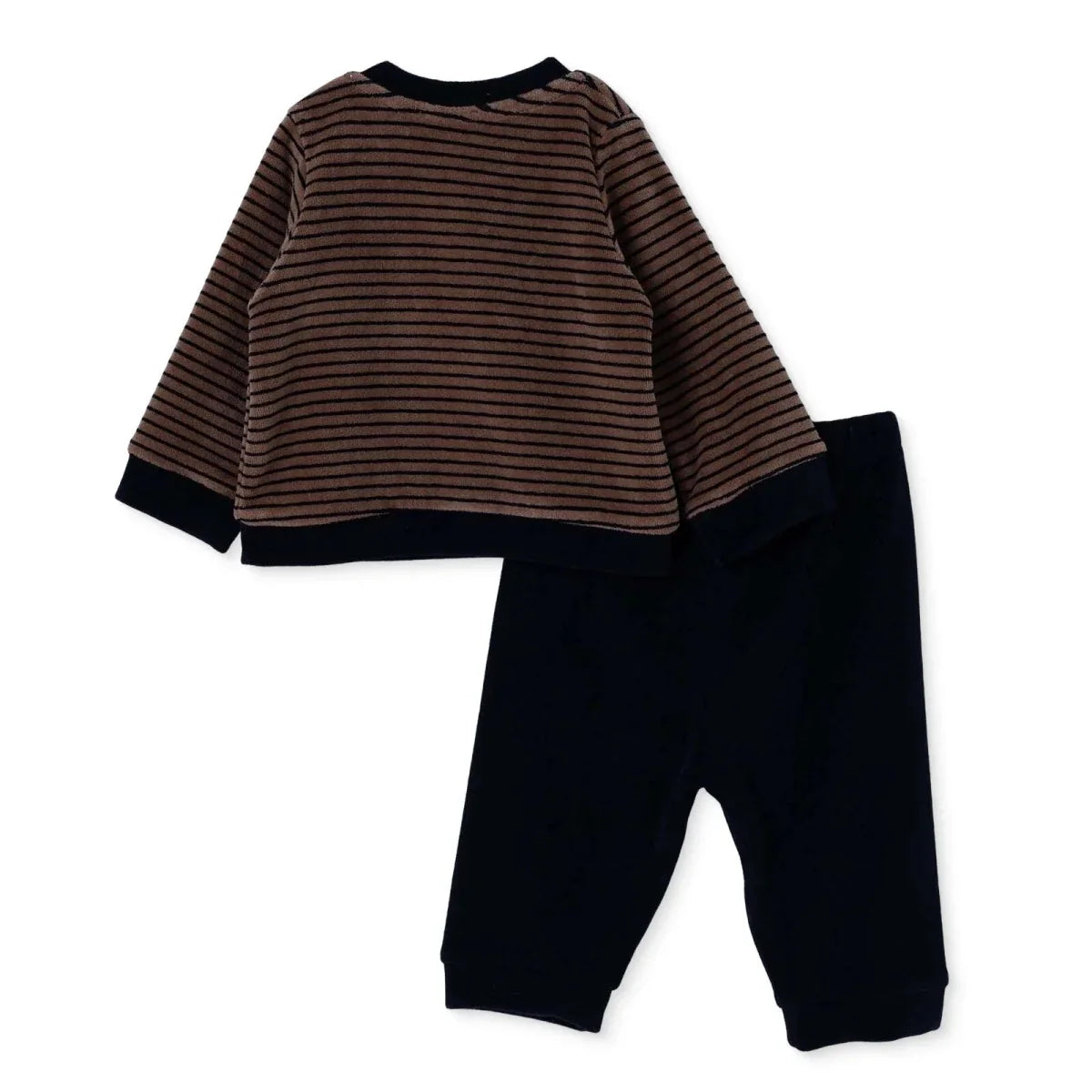 HelloBaby Velour Baby Sweatshirt & Leggings Set (1-3 Months to 12 Months)