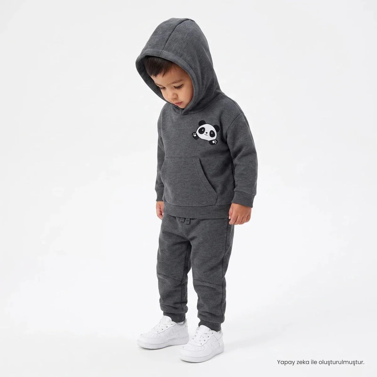 HelloBaby Bear Print Hooded Baby Sweatshirt & Joggers Set (6-9 Months to 4-5 Years)