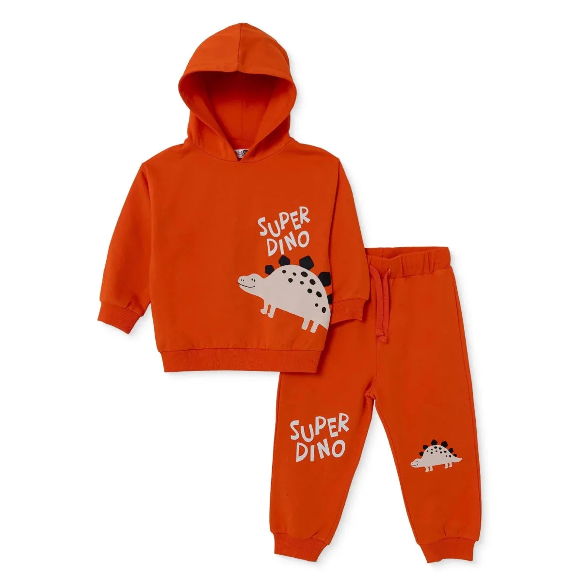 HelloBaby Dinosaur Print Hooded Baby Sweatshirt & Joggers Set (6-9 Months to 4-5 Years)