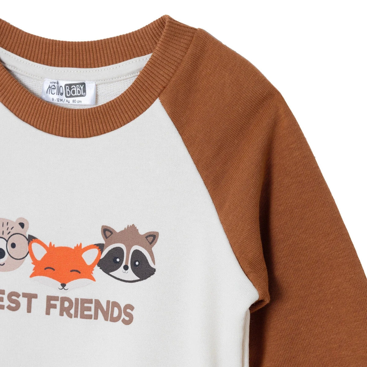 HelloBaby Animal Print Baby Sweatshirt & Joggers Set (6-9 Months to 4-5 Years)