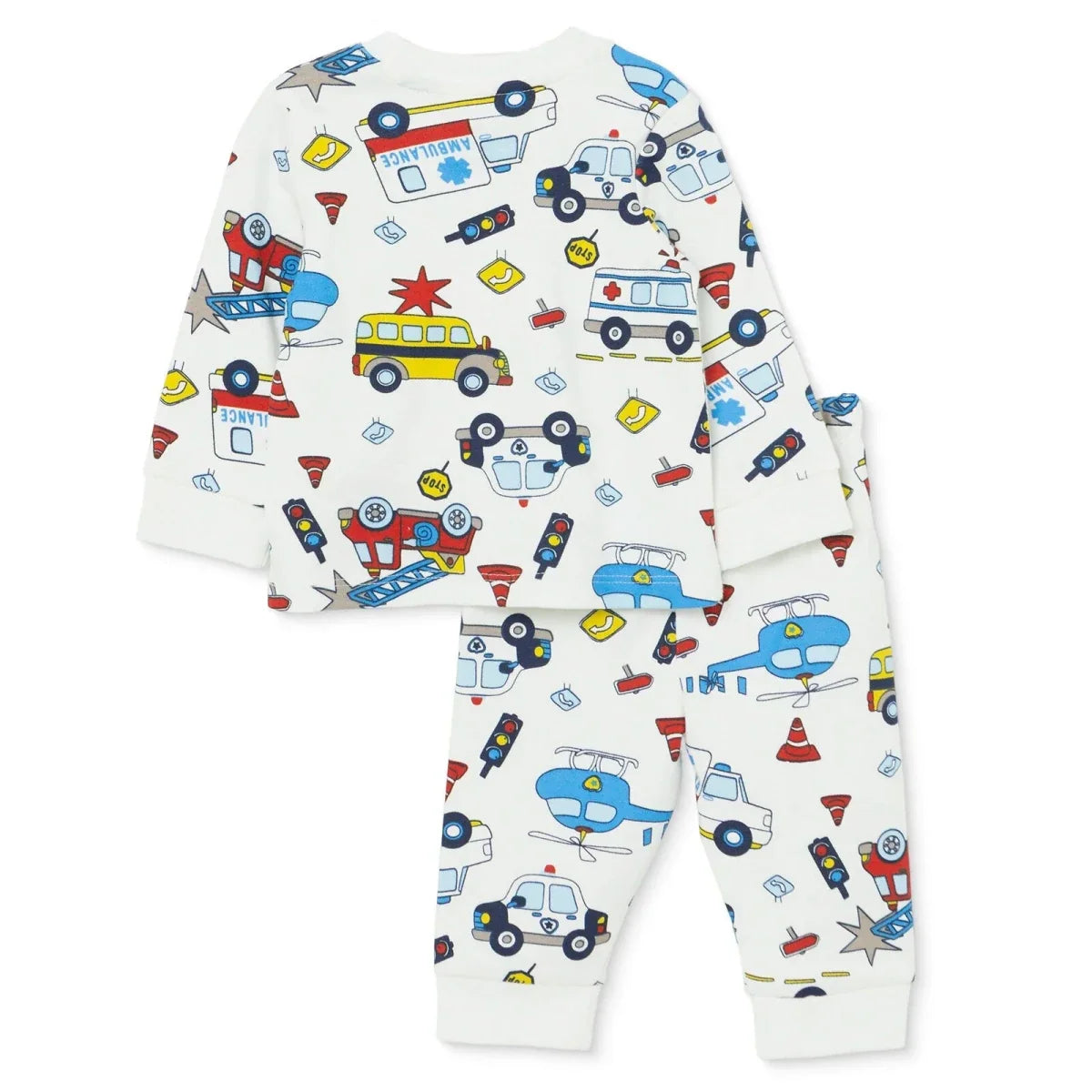 HelloBaby Vehicle Print Interlock Baby Pyjama Set (3-6 Months to 3-4 Years)