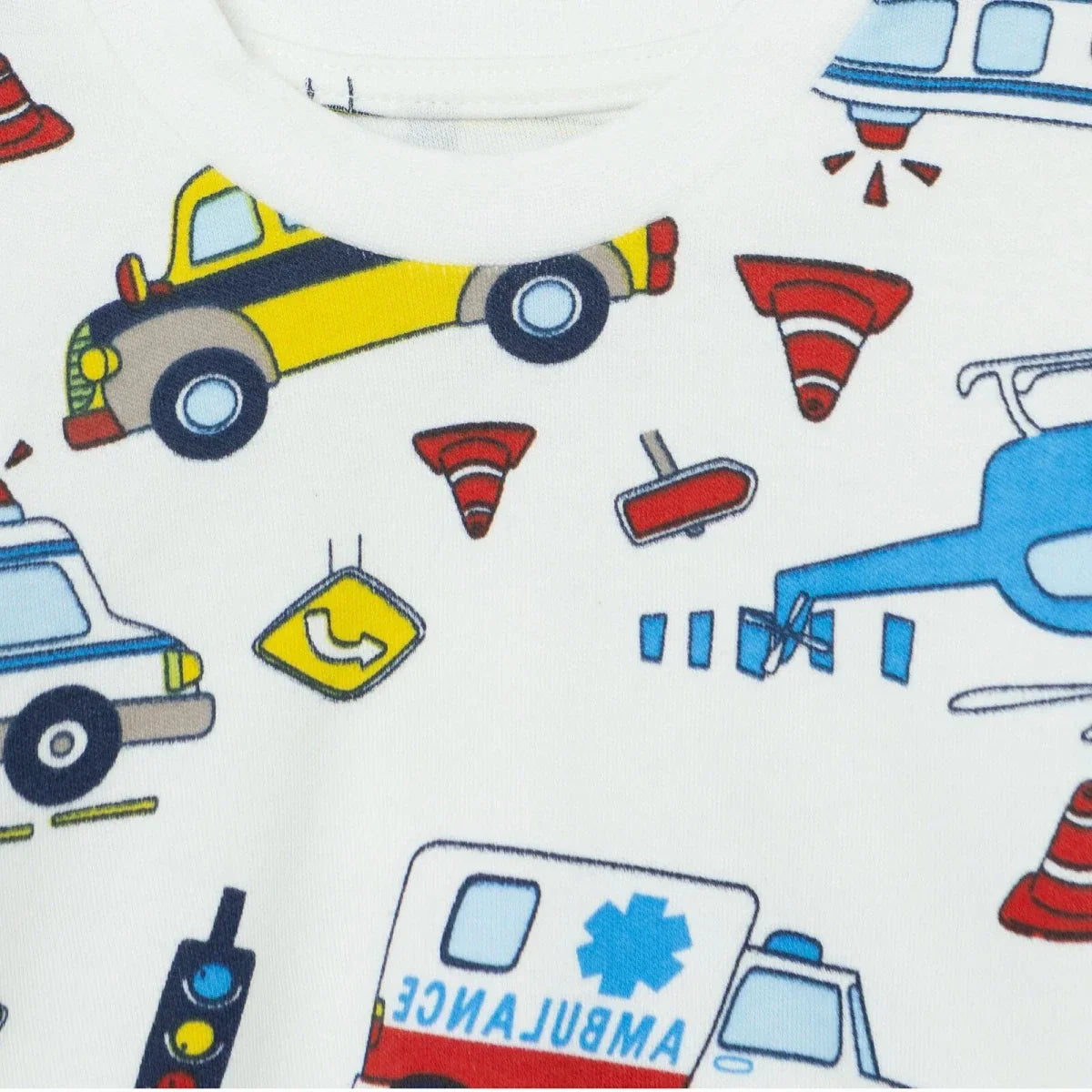 HelloBaby Vehicle Print Interlock Baby Pyjama Set (3-6 Months to 3-4 Years)