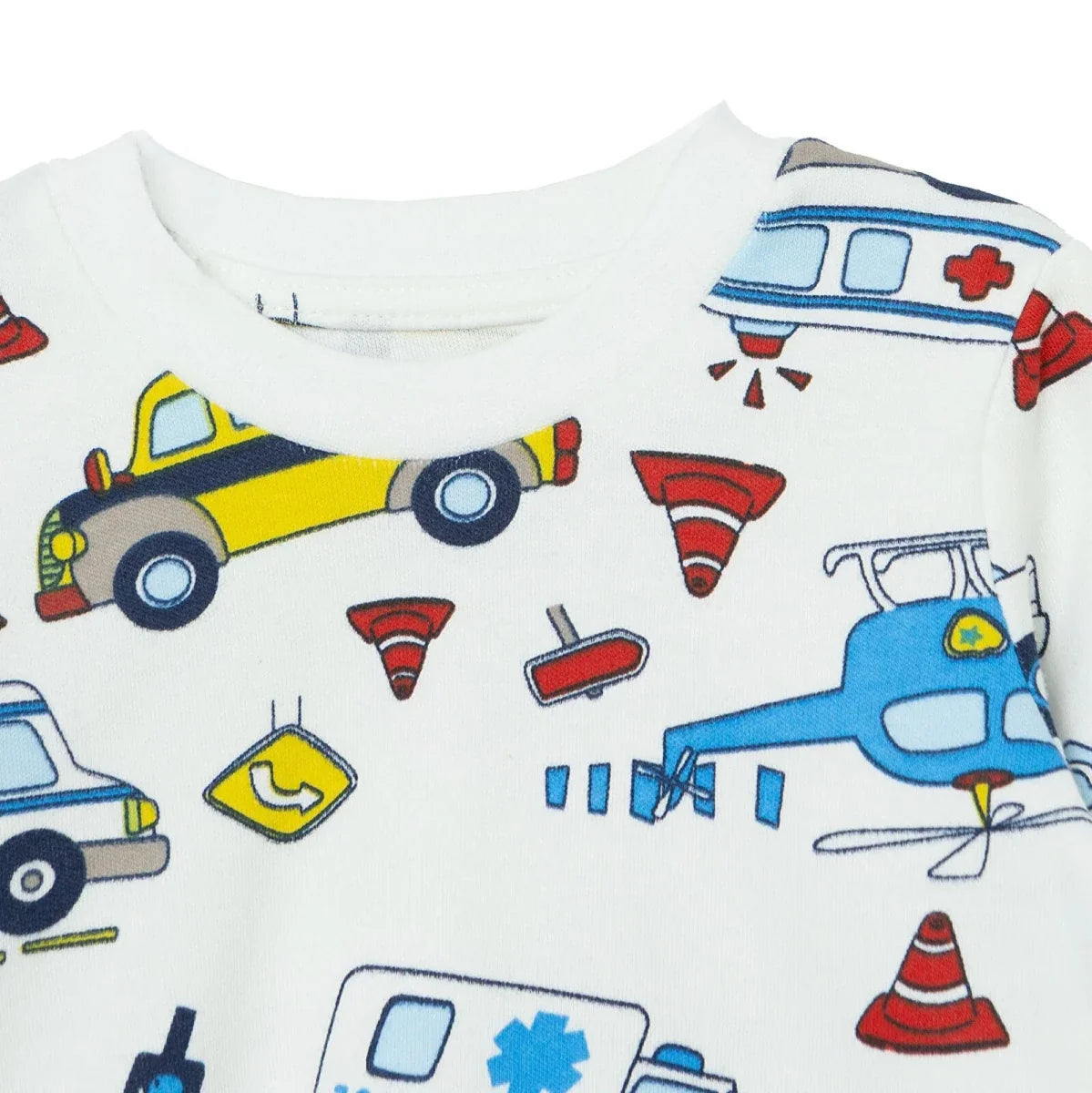 HelloBaby Vehicle Print Interlock Baby Pyjama Set (3-6 Months to 3-4 Years)