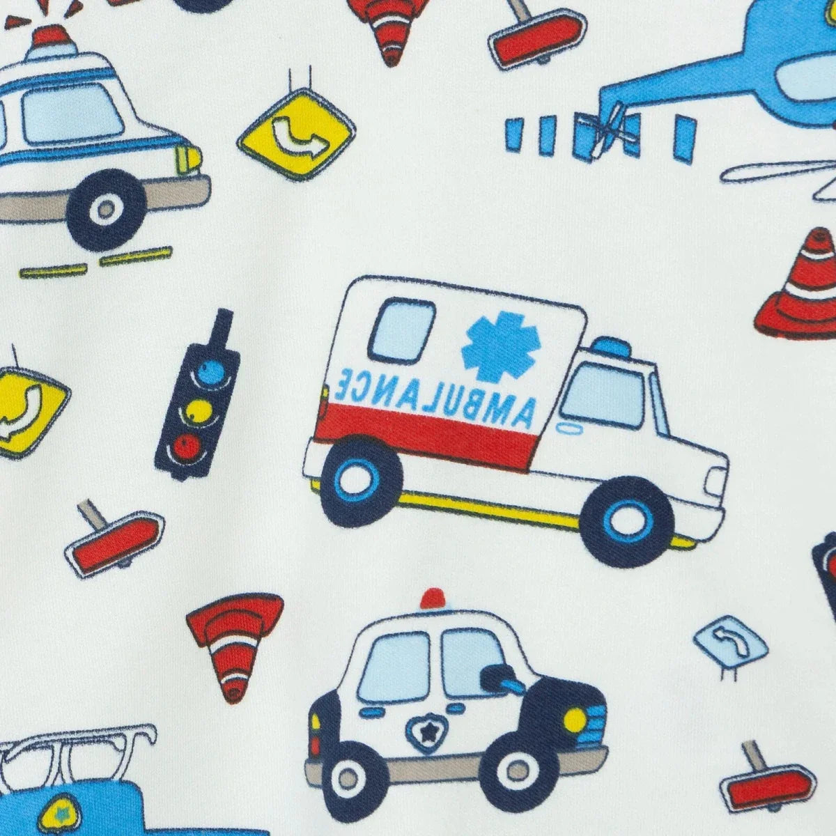 HelloBaby Vehicle Print Interlock Baby Pyjama Set (3-6 Months to 3-4 Years)