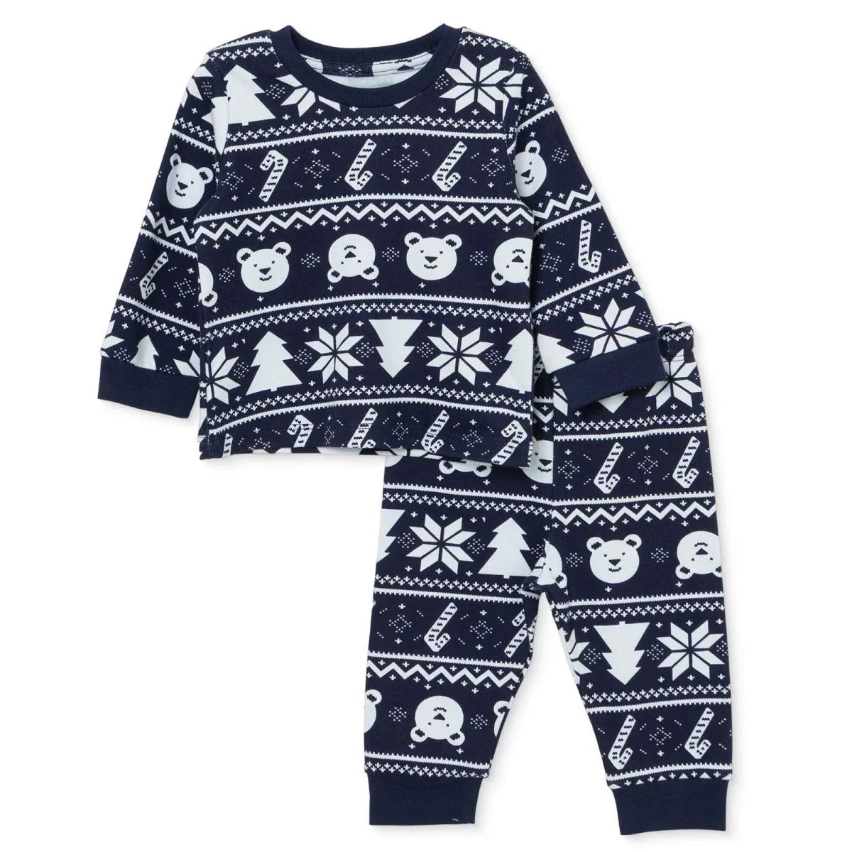 HelloBaby Festive Print Interlock Baby Pyjama Set (3-6 Months to 3-4 Years)
