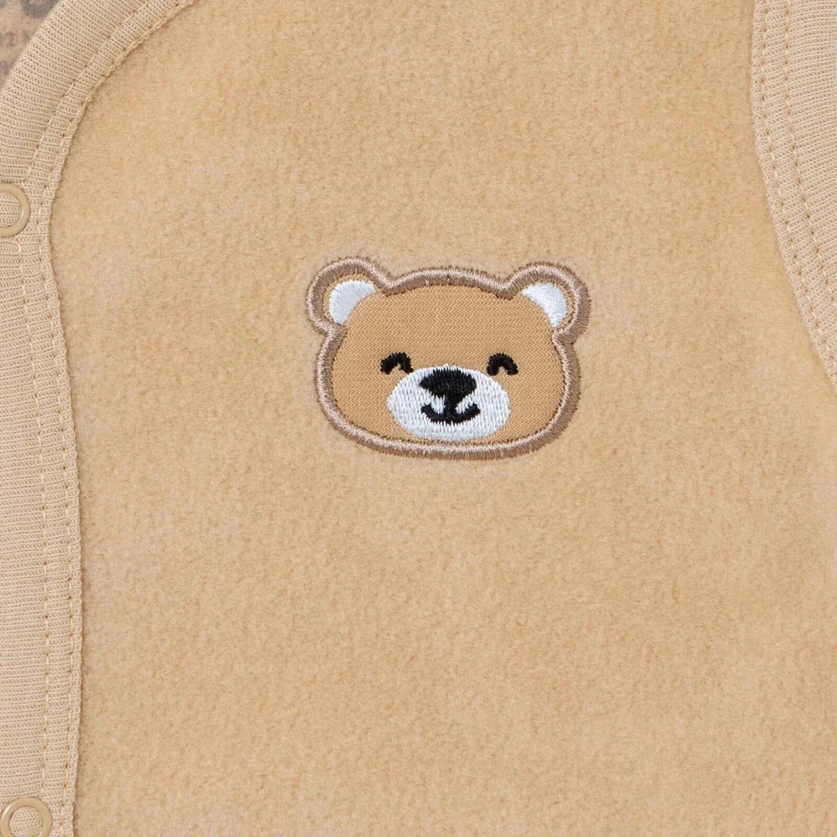 HelloBaby Bear Print Fleece Baby Gilet (1-3 Months to 12 Months)