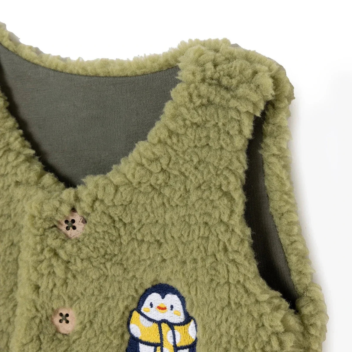 HelloBaby Penguin Print Buttoned Fleece Baby Gilet (1-3 Months to 12 Months)