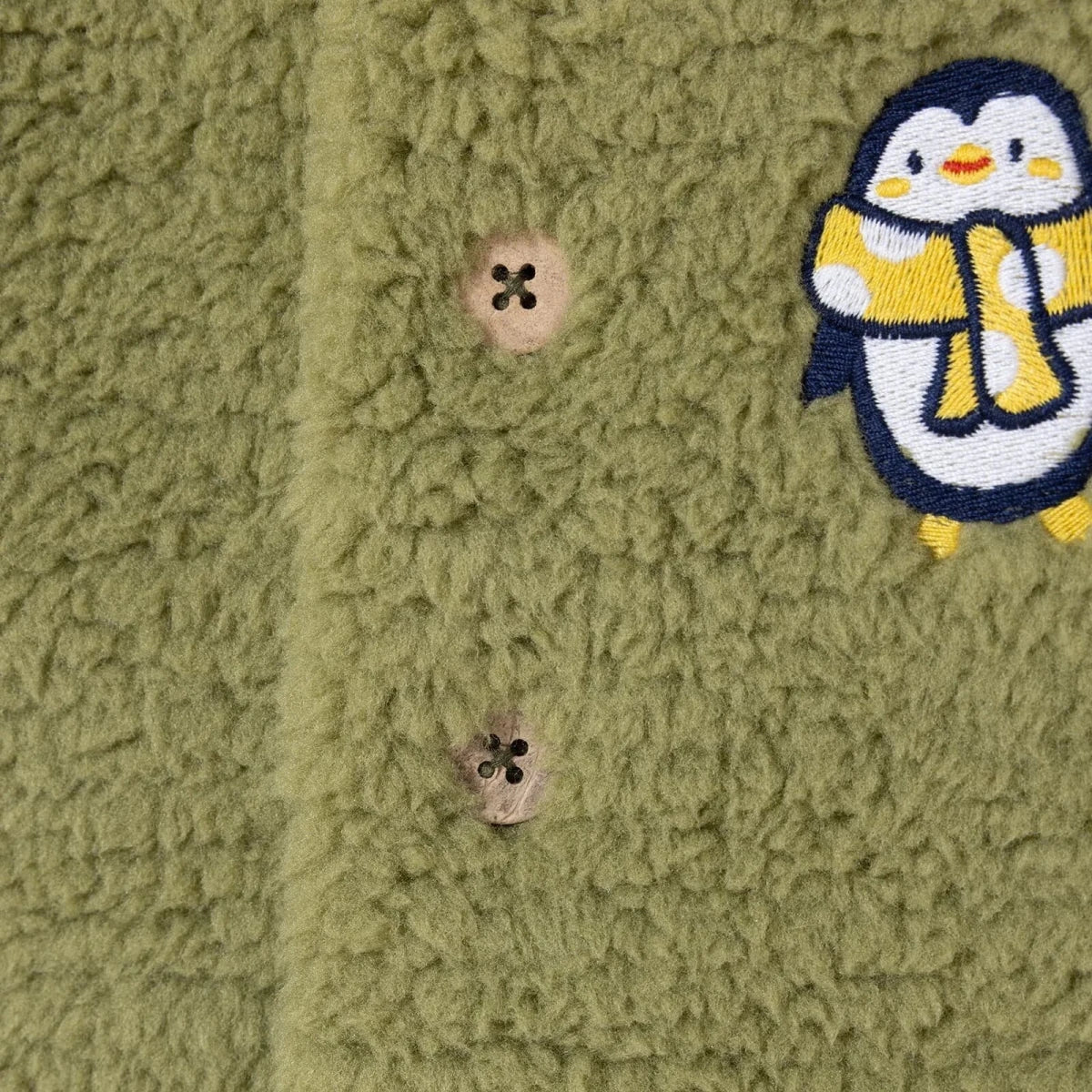 HelloBaby Penguin Print Buttoned Fleece Baby Gilet (1-3 Months to 12 Months)