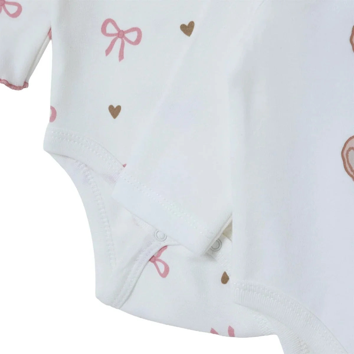HelloBaby 2 Pack Heart Print Long Sleeve Baby Bodysuits (1-3 Months to 2-3 Years)