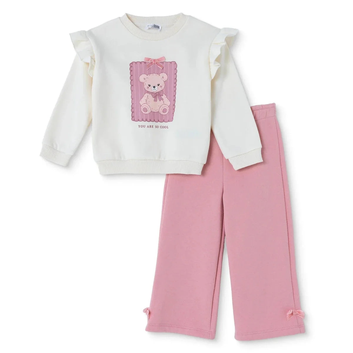 HelloBaby Bear Print Long Sleeve Top & Trousers Set (3-6 Months to 4-5 Years)