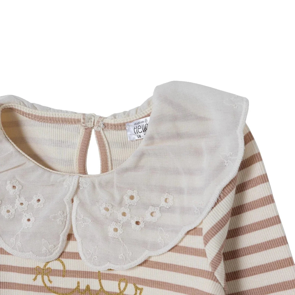 HelloBaby Lace Collar Long Sleeve Baby Top & Leggings Set (3-6 Months to 4-5 Years)