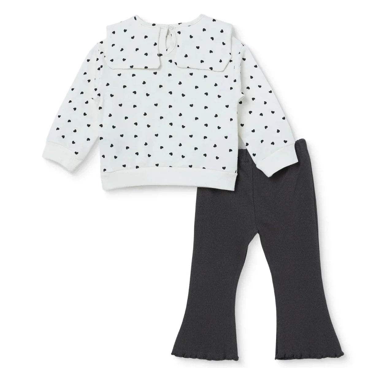 HelloBaby Shaped Neck Long Sleeve Baby Top & Leggings Set (3-6 Months to 4-5 Years)