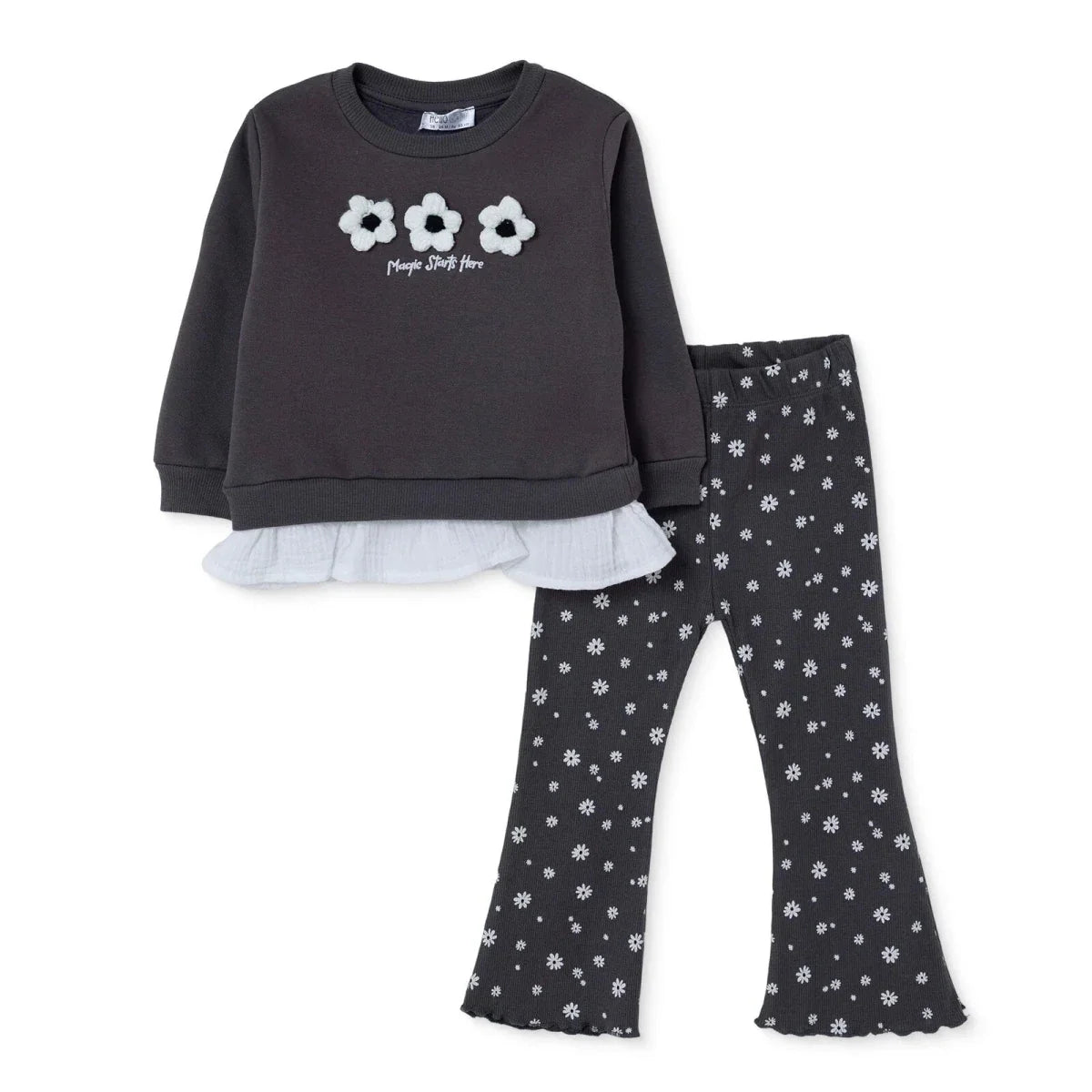 HelloBaby Long Sleeve Baby Top & Leggings Set (3-6 Months to 4-5 Years)