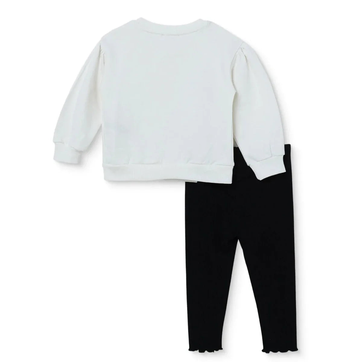 HelloBaby Bow Print Long Sleeve Baby Top & Leggings Set (3-6 Months to 4-5 Years)